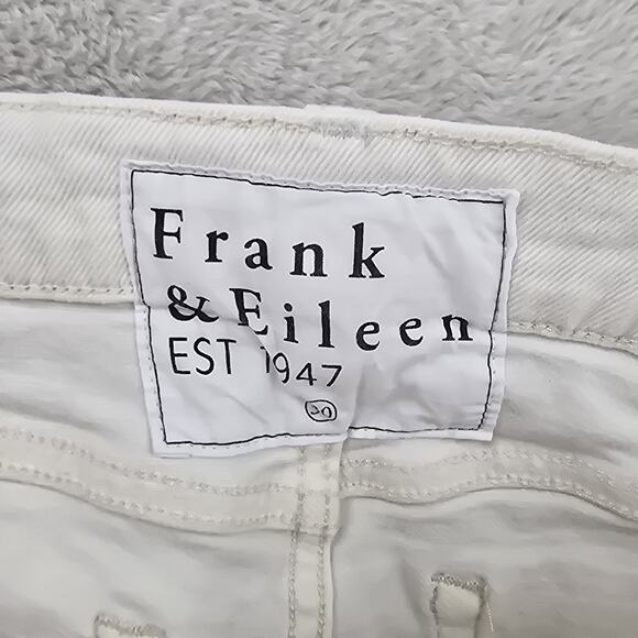 Frank & Eileen Cork Straight Leg Button-Fly Women Jeans White Sz 30 Fits 31x26 - Picture 5 of 16